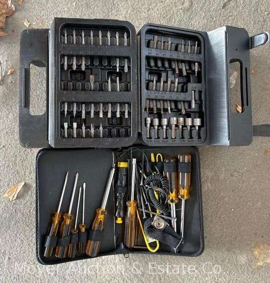 Group of Driver Bit Sets in Cases image