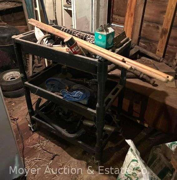 Rolling Poly Cart, with Contents, 32"w x 41"h image