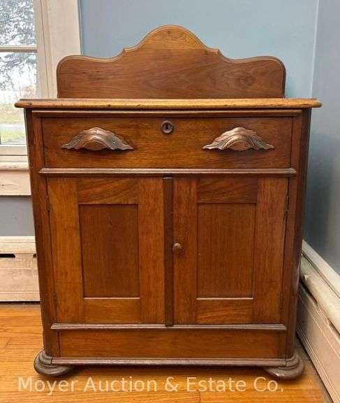 Washstand, Carved Wood Handles, 30"x15"x40"h image