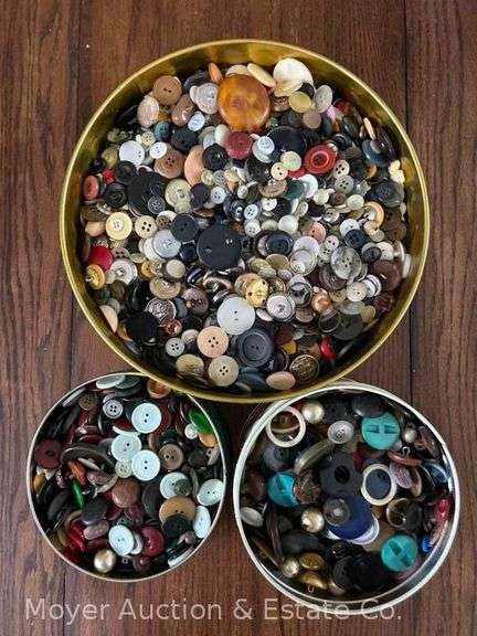 (3) Tins of Buttons image