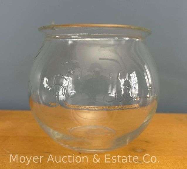 "From the Rexall Store" Embossed Bowl, Chip to Rim, 4.5"h image