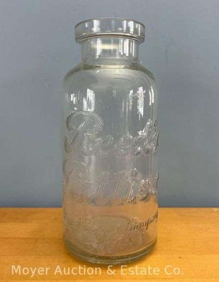 "Reed's Patties" Reed Candy Company Glass Jar, 11"h image