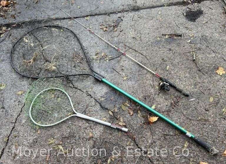 (2) Fishing Nets with Fish-Tale Marina Pole image