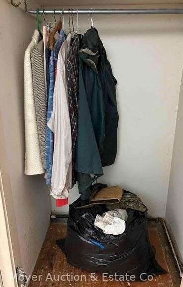 Group of Men's Hats, Shoes, Clothes, Etc. image