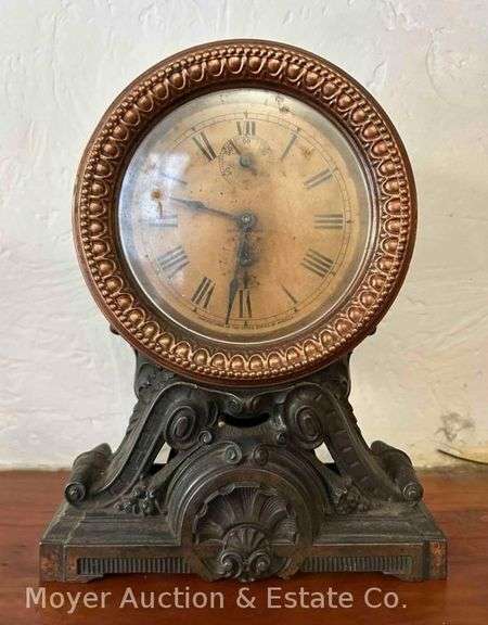 Seth Thomas Shelf Clock, Metal, 9"h image