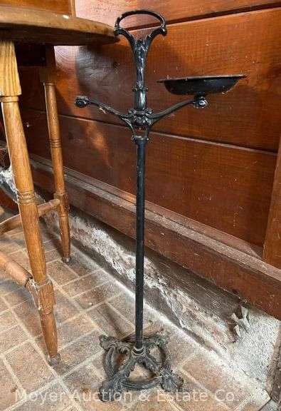 Cast Metal Ashtray Stand, 29"h image