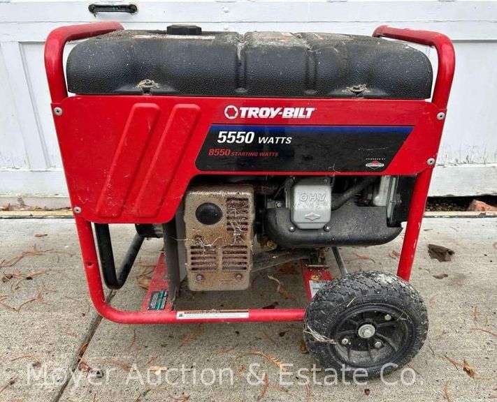 Troy-Bilt 5550 Watt Generator, 10hp Engine, Turns Over image
