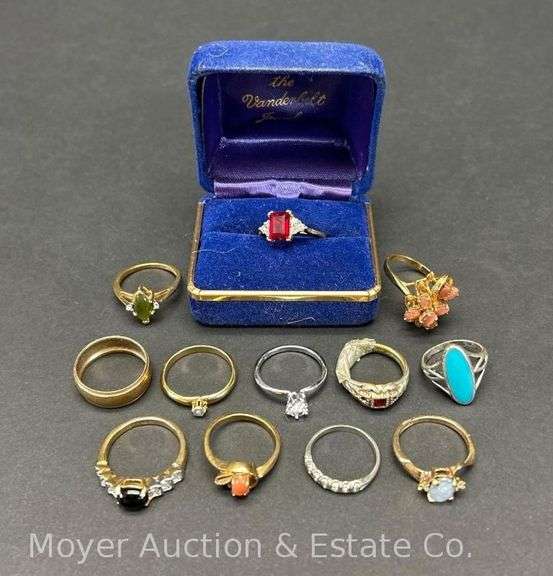 Group of Costume Jewelry Rings image