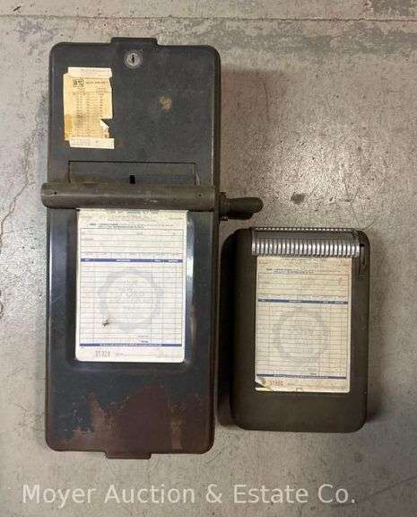 Moore Crank Style Receipt Machine image