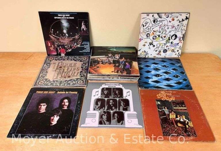 (20) Asst. Rock and Roll Albums: Rolling Stones, Led Zeppelin, Chicago, Simon & Garfunkel, Etc. image