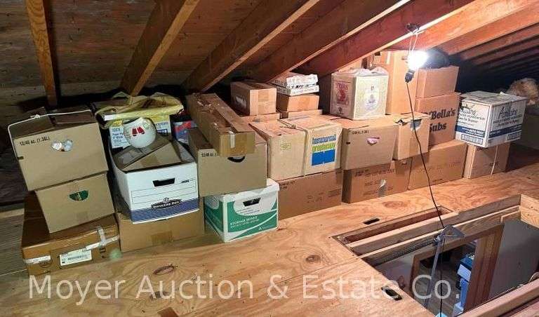 Group of Christmas Decor from Attic image