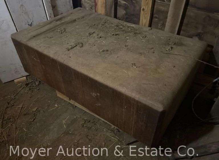 Large Maple Butcher Block with Legs, 31" x 50" Top, 14" Thick image