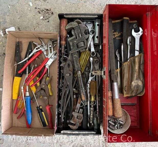 Group of Hand Tools, Pliers, Wrenches, Screwdrivers, Etc. image