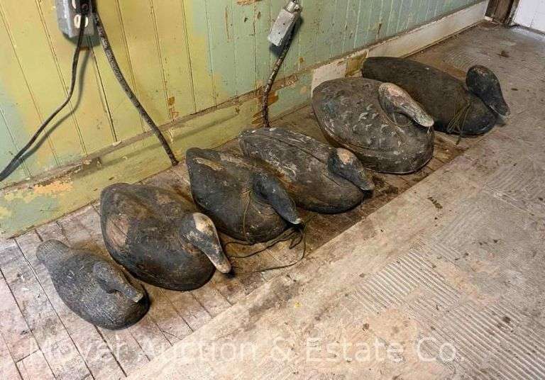 (6) Wood Duck Decoys, See Pictures for Condition, 14"-20" Long image