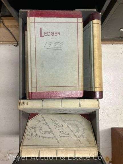 Group of 1940s and 1950s Ledgers image