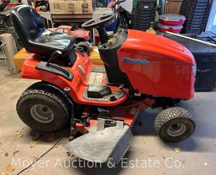Simplicity Riding Lawn Mower, 26hp B&S V-Twin engine, 48" deck, 552hrs. image