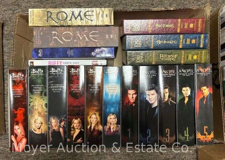 (18) DVD's Incl. Buffy the Vampire Slayer, Rome, Angel, and Lord of the Rings image