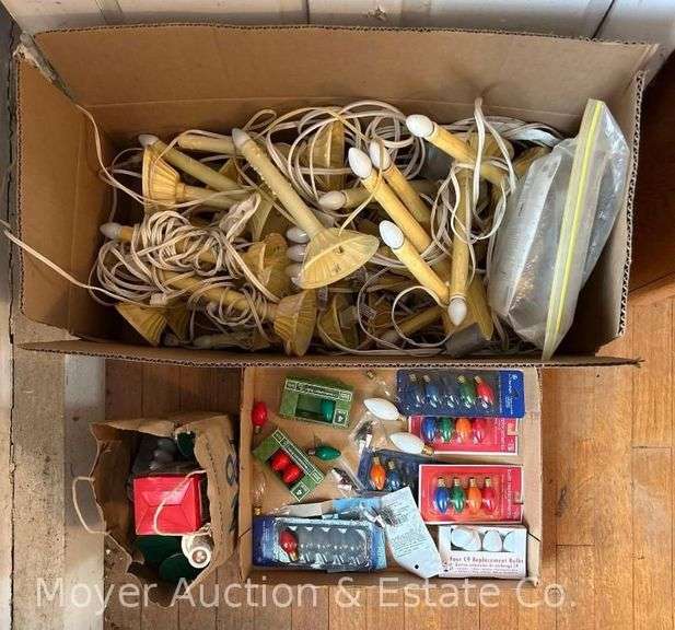 Group of Christmas Candelabras and Light Bulbs image