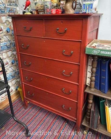 6 Drawer Chest of Drawers, 33"x18"x48"h image