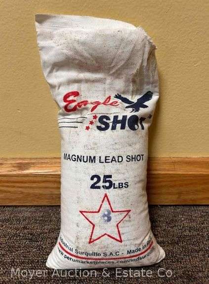 25lb Bag of Magnum Lead Shot, Partially Used image
