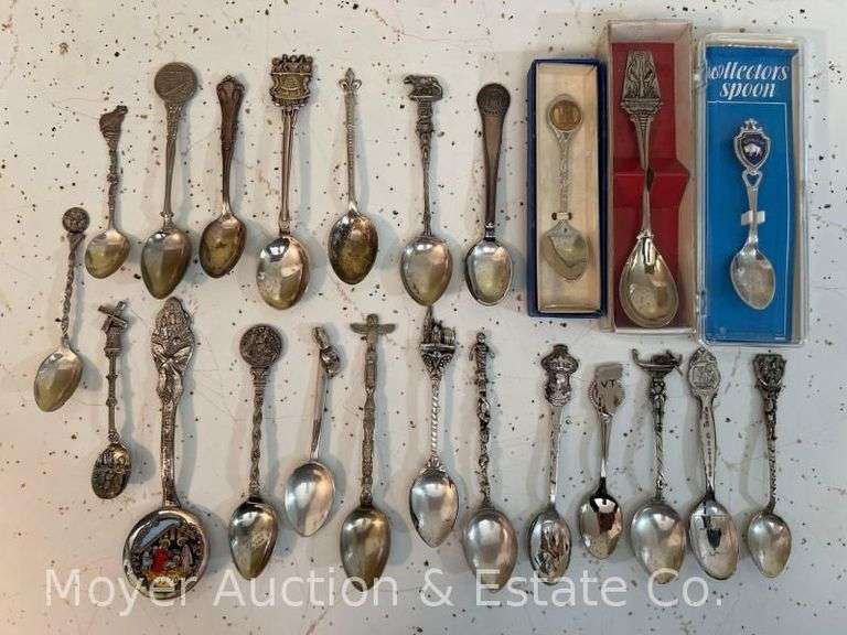Group of Souvenir Spoons, 3 Sterling image
