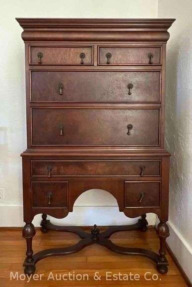 Taylor Made Highboy 7 Drawer Chest, 34"x18.5"x58"h image