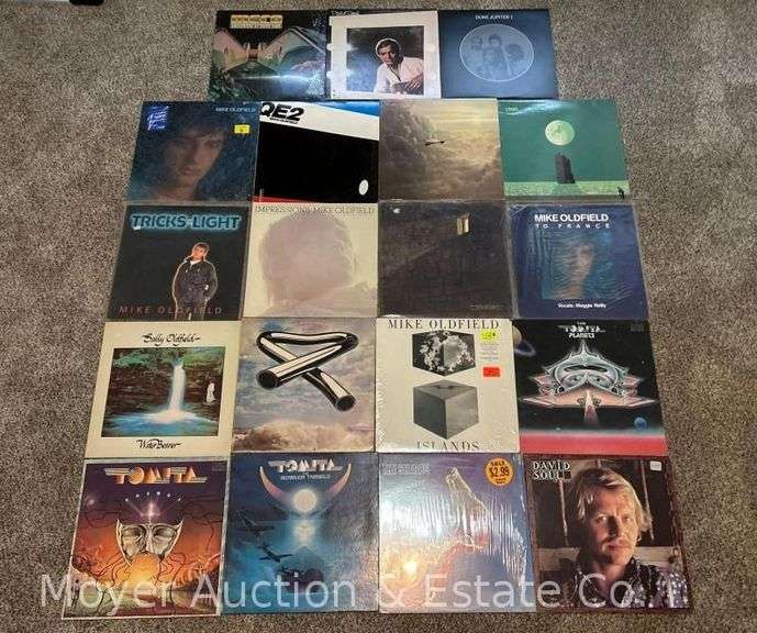 Group of 17 Record Albums: Mike Oldfield, Tomita, David Soul, Etc. image