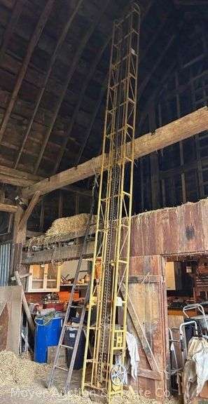 Skeleton Conveyor with Electric Motor, Approx. 24ft. Long image