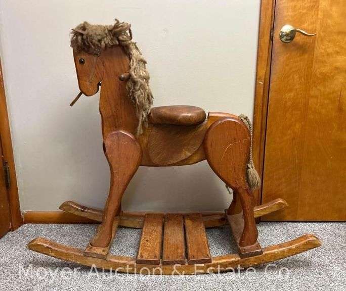 Child's Wood Rocking Horse image