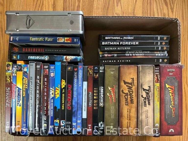 (30) Movie DVD's: Indiana Jones, DC, Marvel, Etc. image