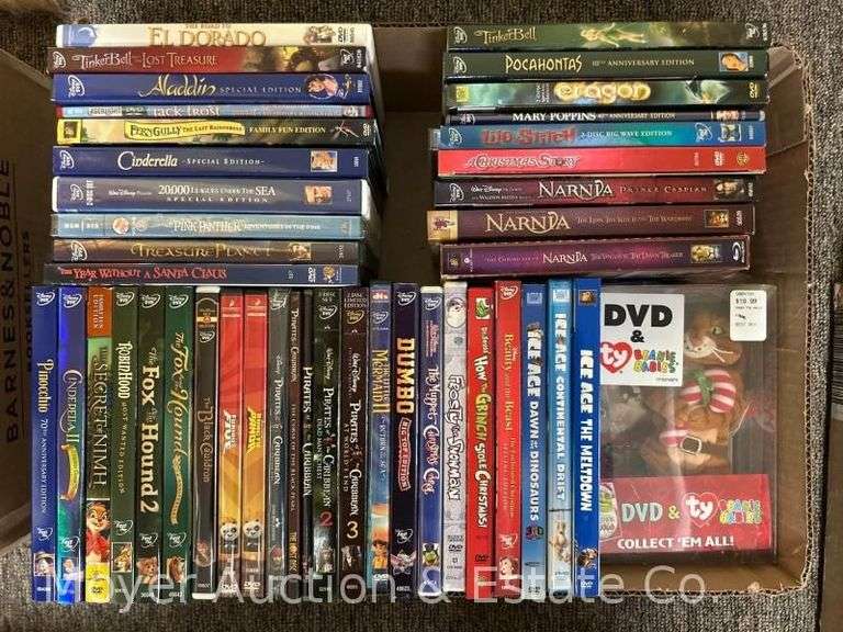 (40) Children's DVD's Incl. Beanie Baby image