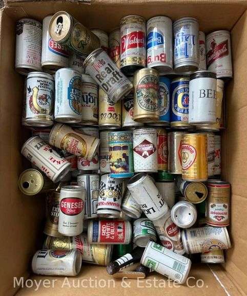 Box of Asst. Vintage Beer Cans image