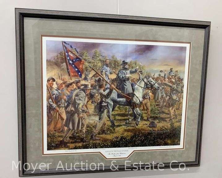 Civil War Lithograph Print: "Advance the Flag of Dixie" by Rick Reeves, Signed, #6 of 550 image
