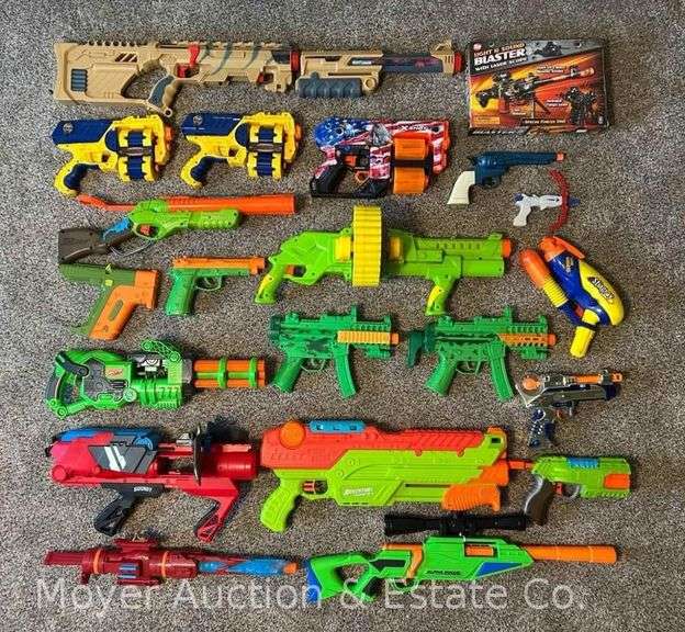 Group of Toy Nerf-style Guns image