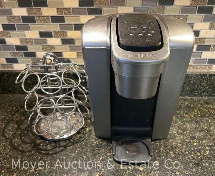 Keurig Coffee Maker with Coffee Pod Rack image