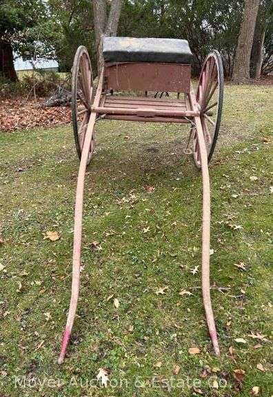 Red Horse Cart, 54" Round Wheels image