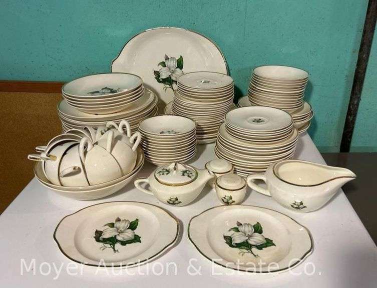 100 Pieces of "Trillium" China, by The American Limoges China Co. image
