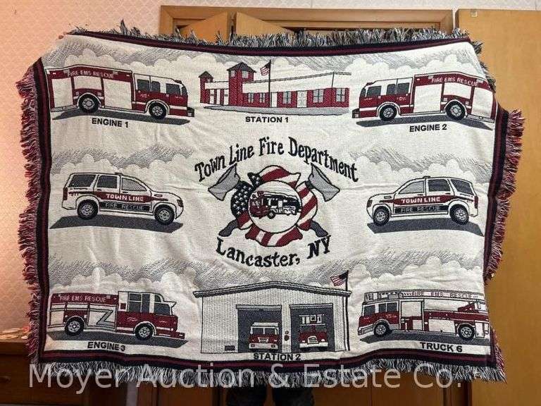 (3) Local Decorative Throw Blankets: Alden, Akron and Townline image