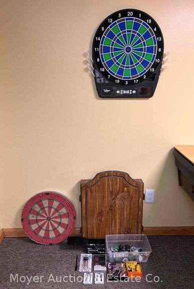 Group of Dartboards and Darts image