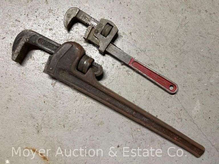 (2) Pipe Wrenches, Rigid and Other, 14” and 22” Long image
