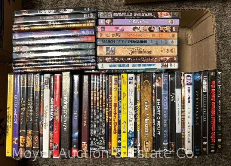 Box of 55 Asst. Movie DVD's image