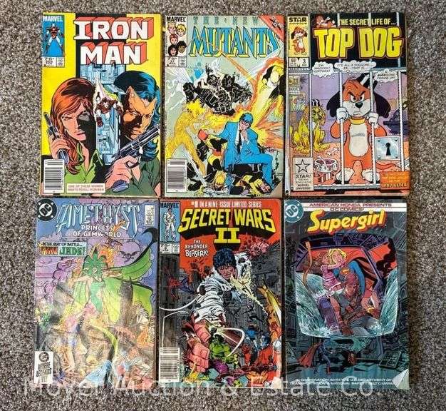 (6) 1980s Marvel and DC Comic Books image