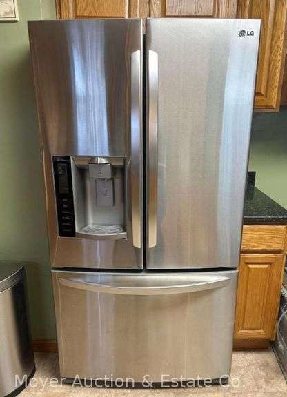 LG Refrigerator, French Doors Over Freezer, 36" Wide, 33" Deep, Model LFX25973ST/02 image