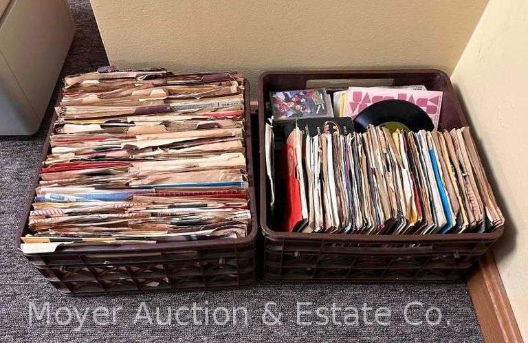 Group of 45rpm Record Albums image