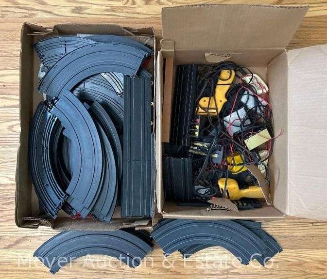 Group of Slot Car Track and Controllers image