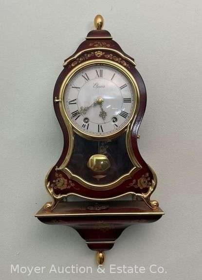 Eluxa Clock with Shelf, 17" Tall Overall image