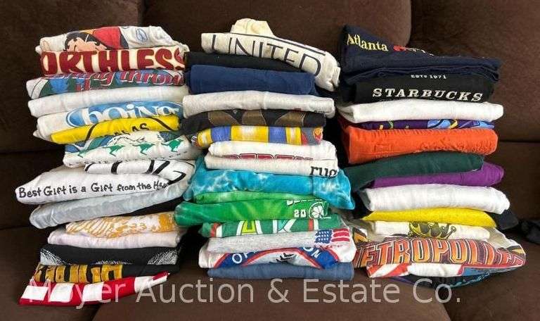 Group of Asst. Vintage Graphic Tees, Etc. image