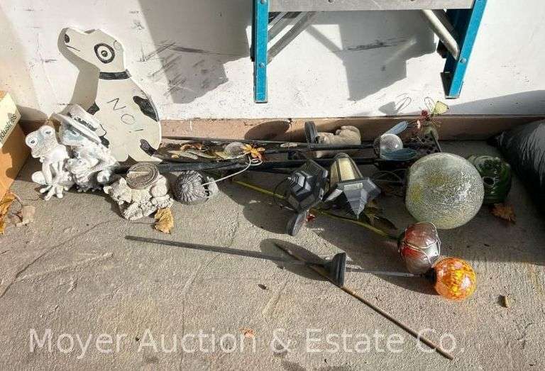 Contents of Garage, Garden Decor, Sprinklers, Straight Edge, Mulch, Etc. image