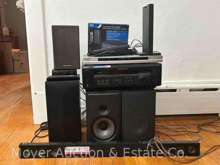 Group of Speakers, Audio/Visual Control Center, DVD Player, Etc. image