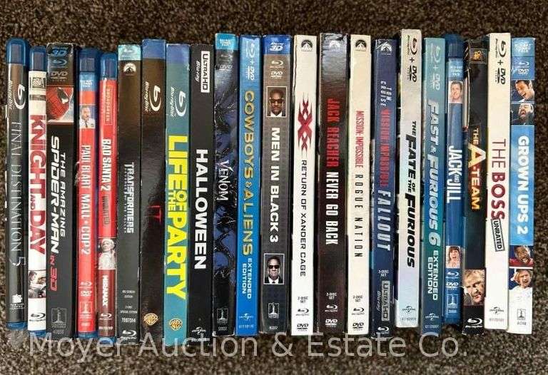 (20) Asst. Blu-Rays, Mostly Action and Horror/Thriller image